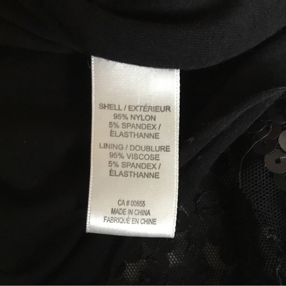 Cassis Collection Black Sequin Mini Dress, Size S - Picture 7 of 9